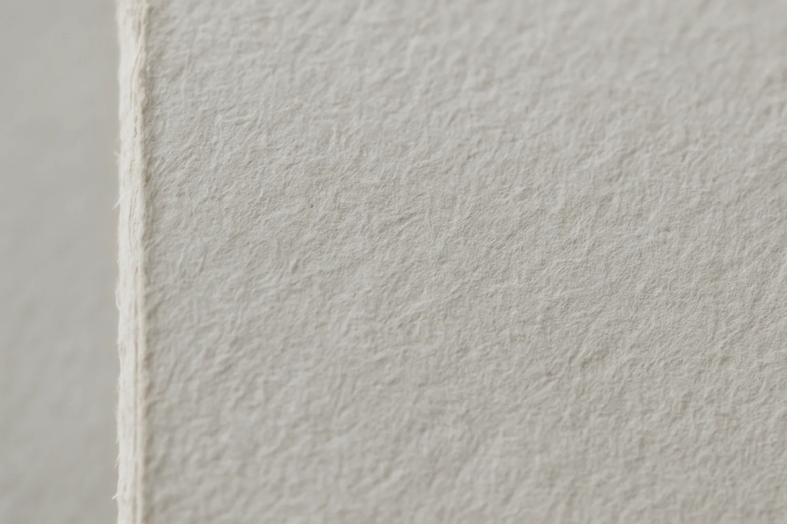 A close macro view of the textured edge of a paper form under soft overcast light in a desaturated neutral palette.